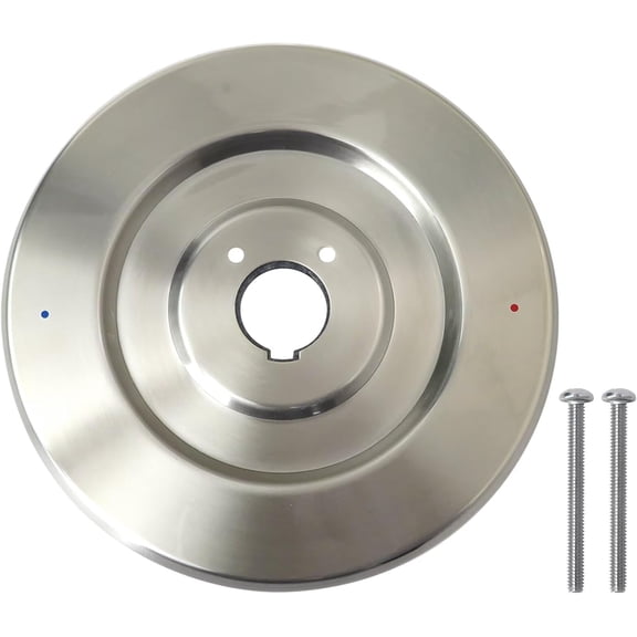 CATPAN 16090 Chateau Collection Escutcheon Replacement Fit for Moen One-Handle Tub and Shower Faucet Cover Plate, Brushed Nickel