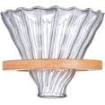 thumbnail image 1 of CATPAN 1set Reusable Stripe Glass Coffee Filter Funnel High Borosilicate Glass Coffee Dripper Base for Home Cafe Travel Use, 1 of 18