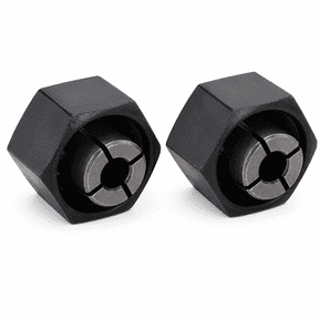 CATPAN 2 Pack 1/4 Inch Router Collet Replacement, 6.35 mm Metal Collet NutCompatible with DeWalt DW621 DW616 DW618 and Bosch 1617 1617EVS 1618 1618EVS, Replaces 326286-04 323-293 26109062832pcs