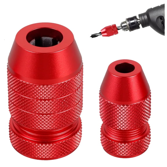 CATPAN 2 Pcs Drill Depth Stop Collar Set, Adjustable Aluminum Drill Bit Stopper with Protective Nylon Inner Ring, Fits 5/64"-7/16" Bits, Precision Depth Controller for Woodworking & Plastics
