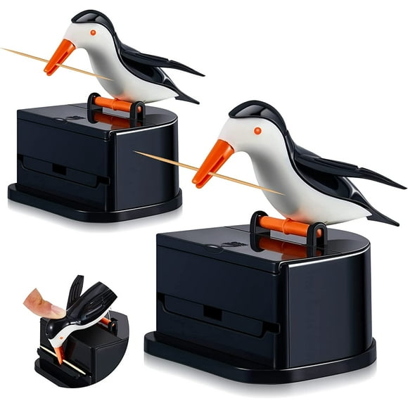 CATPAN 2 Pieces Woodpecker Toothpick Holder Cute Funny Bird Shape Toothpick Dispenser for Kitchen