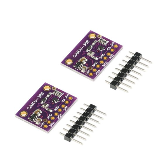 CATPAN 2Pcs BMP388 Digital Temperature Detector Module Atmospheric Air Pressure Sensor Module 24Bit CJMCU-388 Low Noise Pressure Sensor I2C SPI for DIY Smart Home
