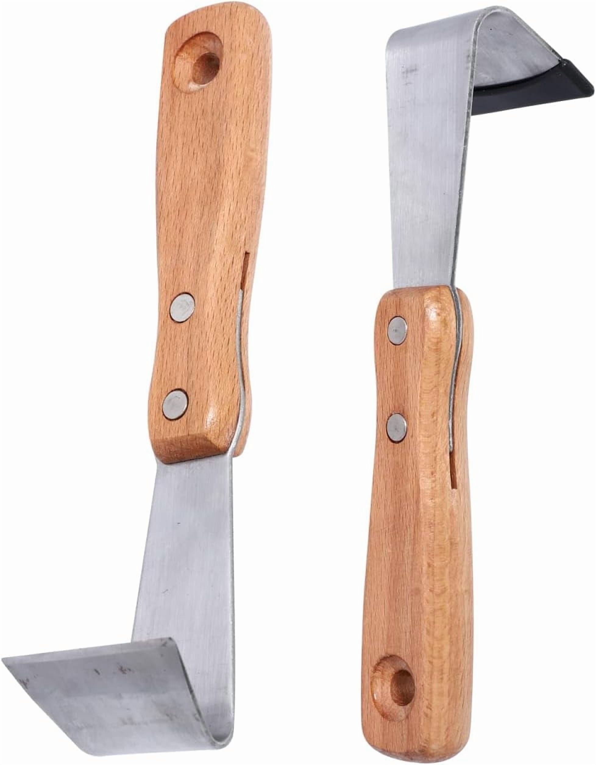 CATPAN 2pcs Bark Spud Debarking Tool Log Peeler Bark Removal Tool Crack Weeder for Patio Lawn Yard Woodworking Hand Tool