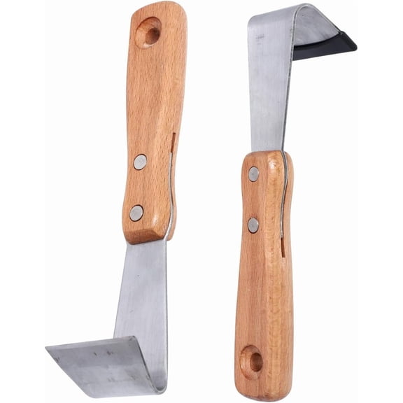 CATPAN 2pcs Bark Spud Debarking Tool Log Peeler Bark Removal Tool Crack Weeder for Patio Lawn Yard Woodworking Hand Tool