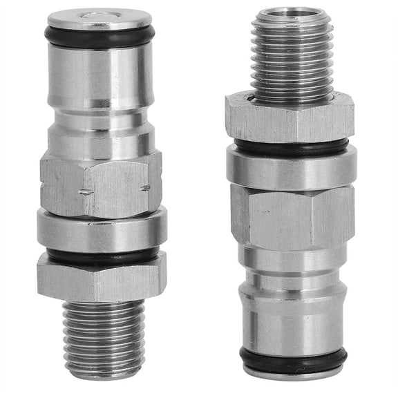 CATPAN 304 Stainless Steel Ball Lock Adapter Post Beer Keg Pressure Relief Valve Accessory ,Excellent Sealing to Prevent Leakage,Featuring a standard 1/4in NPT thread(Gas + Liquid)
