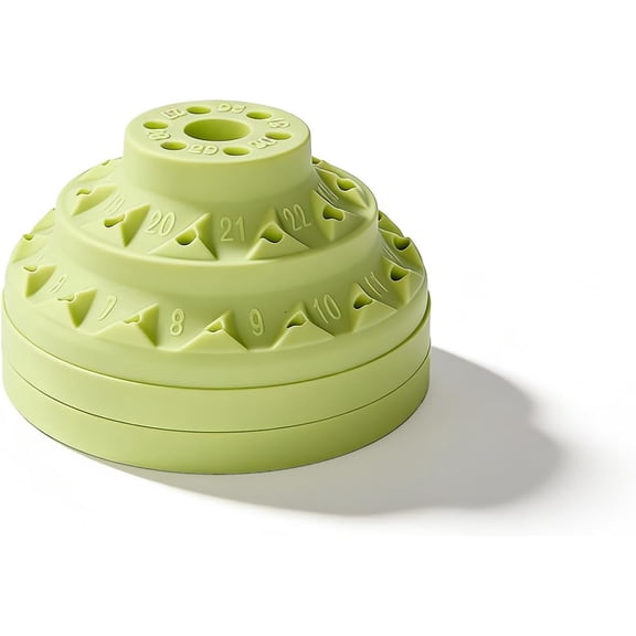 CATPAN 31 Slot Bit Holder,Organizer with 360 Rotating Base for Dremel Router Drill Bits 1/8 Inch Shank Grinding Head Polishing Wheel Accessories(Green)