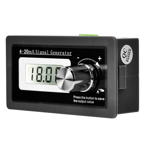 CATPAN 4-20mA Two-Wire Current Loop Signal Generator with LCD Display, 3-21mA Extended Range 0.5% Accuracy Tester for Transducer Calibration, PLC & Industrial Control, Rotary Encoder, Memory Storage