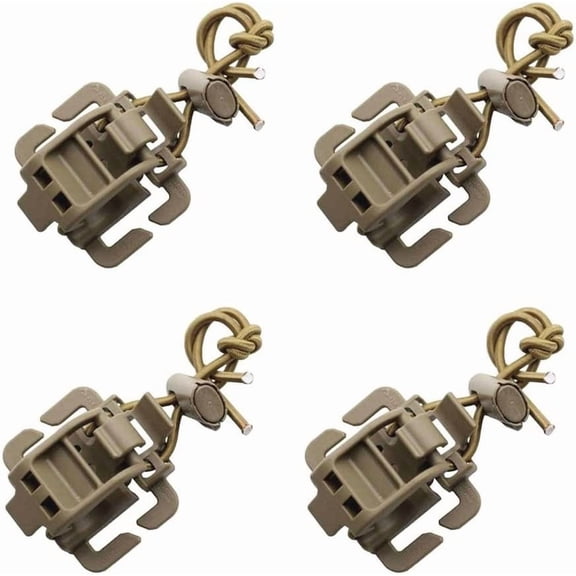 CATPAN 4 Pieces Tactical Gear Molle Clips Molle Attachments Multifunction Hanging Buckle for Molle Backpack Tactical Vest