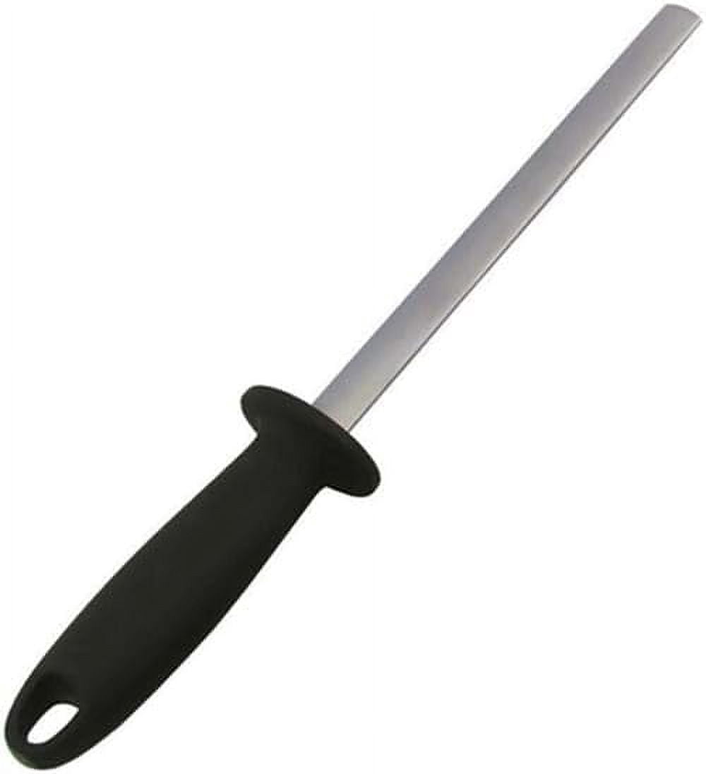 CATPAN 5 Inch Diamond Knife Sharpening Steel Rod, Professional Kitchen Diamond Knife Blade Sharpener Rod Stick, Knife Honer Steel for Honing Knife Blades, Chef Knives and Shears