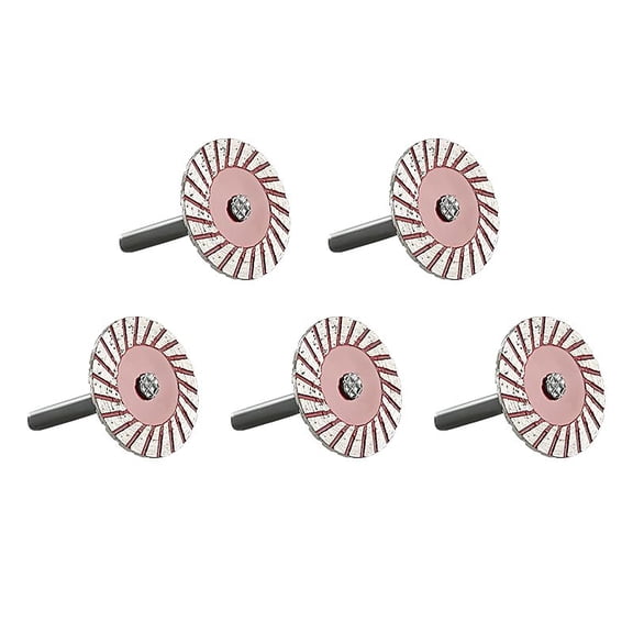 CATPAN 5-Piece 6mm Diamond Cutting Wheel Set for Rotary Tools - Mini Saw Blades with Mandrels for Dremel, Wood Carving, Jewelry Making & Precision Grinding