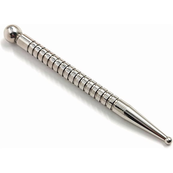 CATPAN Acupuncture Pen, Dual Head Ear Body Point Probe Tip Acupressure Stainless Steel Facial Reflexology Massage Tool Ear and Body Point Probe Pen (2)