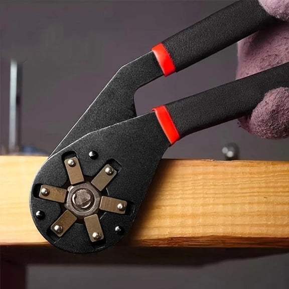 CATPAN Adjustable Wrench, 1 Count 14 in 1 Multifunctional with Anti-slip Handle, Tool for Car Bicycle Repair, Heavy Duty Hex Combination, Adjustable Socket Wrench (6inch)