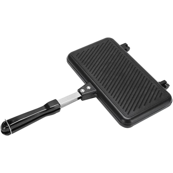 CATPAN Aluminum Non-Stick Sandwich Baking Pan - Double Sided Frying Pan & Snack Griddle for Breakfast Kitchen