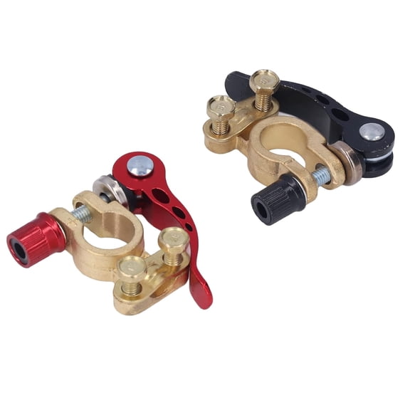 CATPAN Battery Terminal Clamp Connectors, 2PCS Car Battery Terminal Connector, Quick Disconnect and Release Positive Negative Clamps Power, Terminals & Ends
