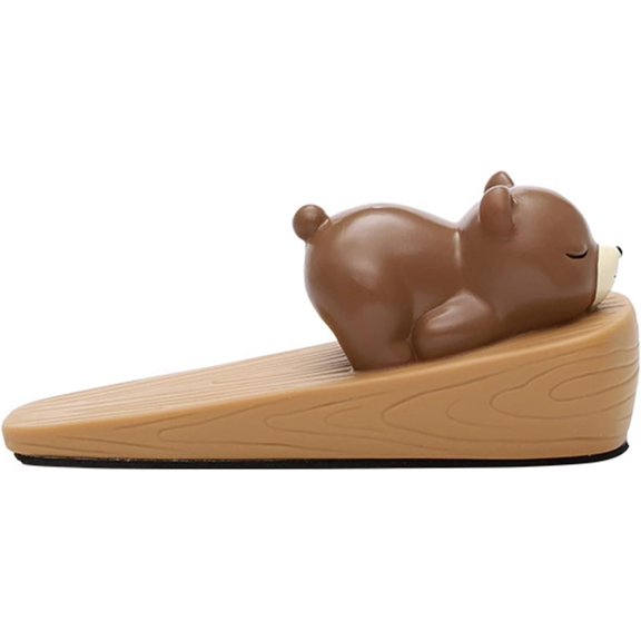 CATPAN Cute Animal Door Stopper, Decorative Door Stoppers for Bottom of Door Funny Bear Shaped Door Stop Wedge Non Slip Grain Cute Doorstops for Inside Door, Home and Office Floor