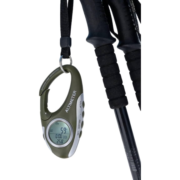 CATPAN Digital Altimeter Portable Digital Compass Hiking Thermometer Backlight Altitude Altimeter Barometer Multi Function for Hiking Camping Outdoor Sports