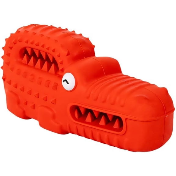 CATPAN Dog Chew Toy,Rubber Alligator Interactive Dog Toy for Puppies Small Medium Large Dogs Teething