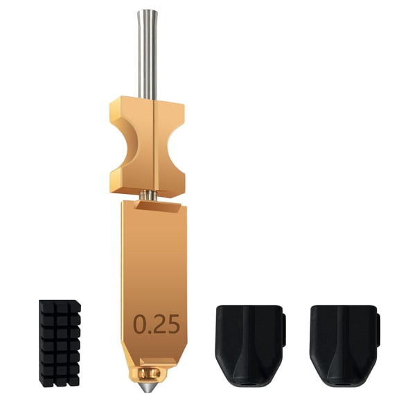 CATPAN FLASHFORGE AD5X Upgraded 0.25mm Hotend Nozzle，3D Printer Assembled Extruder Kits，All Metal Hot End/Printhead Replacement with Detachable Nozzle, Extra 2PCS Silicone Socks+ 1PC Nozzle Brush
