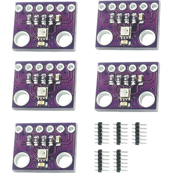 CATPAN GY-BME280-3.3 BME280 3.3V High Precision Atmospheric Pressure Sensor Altimeter Module GY-BME280-3.3 Temperature Humidity Sensor Module for Arduino5pcs