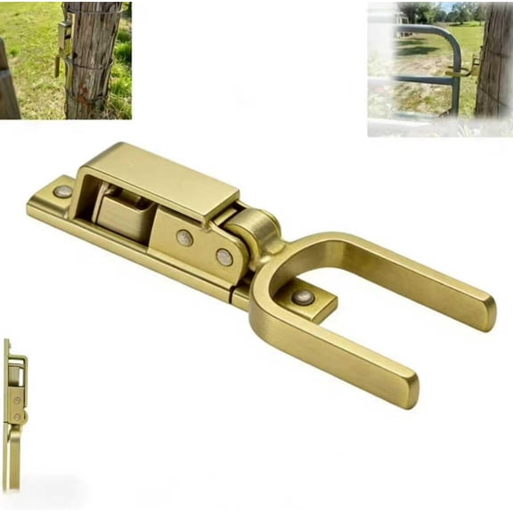 CATPAN Instant Locking Gate Latch Heavy-Duty One-Hand Gate Latch for Farm, Ranch & Backyard | Quick Secure Fit, Easy Installation on Wood, Metal & Pipe Gates, Compatible with Any Post or Gate