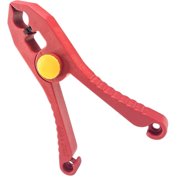 CATPAN Insulated Plastic Spring Clamp,Insulated Round Nose Plastic Pliers,VDE 1000V,Length150mm,Spring Clamp for Instrument Installation and Circuit Breaking,Anti-Slip Handle,IEC 60900,GS Certificate