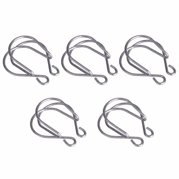 CATPAN Laboratory Steel Wire Clamp, 5-Piece 24# Spring Joint Clips for 24/29 and 24/40 Glass Ground Joints, Reusable Lab Glassware Connectors for Distillation and Condensers