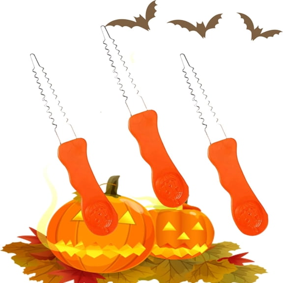 CATPAN Pumpkin Carving Kit small kids Halloween Lantern Face Pattern Tools (Orange)