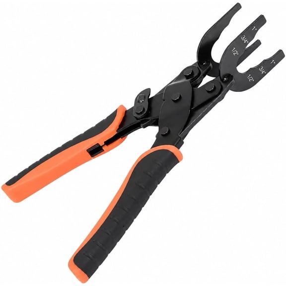 CATPAN Push-to-Connect Disconnect Tool, 3-in-1 1/2 in 3/4 in 1 in Fitting Removal Pliers, 9.05 in Steel Plumbing Tool with Compound Leverage and Non-Slip Handles for PEX CPVC Copper