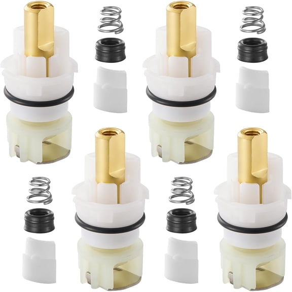 CATPAN RP25513 Faucet Stem Assembly Kit Compatible with Delta Two Handle Faucet with RP4993 Rubber Seat and Springļ¼Suitable for repair leaking kitchen/ bathroom faucet (4PCS)