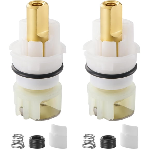 CATPAN RP25513 Faucet Stem Assembly Kit Compatible with Delta Two Handle Faucet with RP4993 Rubber Seat and Spring,Suitable for repair leaking kitchen/ bathroom faucet(2PCS)