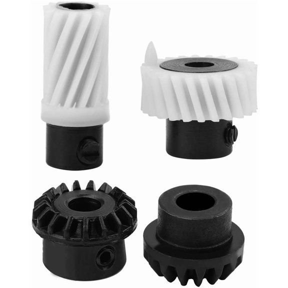 CATPAN Sew Machine Gear, 4Pcs Hook Drive Gear Set Sewing Machine,Accessories for Singer, Large Feed Shaft Gear Long Feed Drive Gear Hook Drive Gear and Vertical Shaft Top Gear