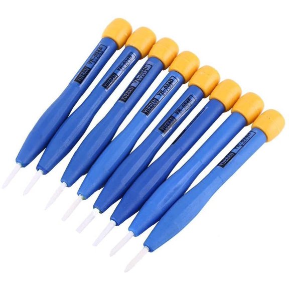 CATPAN Slotted Ceramic Alignment Screwdriver Tool Set, Slotted Screwdriver Set, Anti-static Plastic Ceramic Home Hand Useful Tools for High Frequency Circuit Adjustment