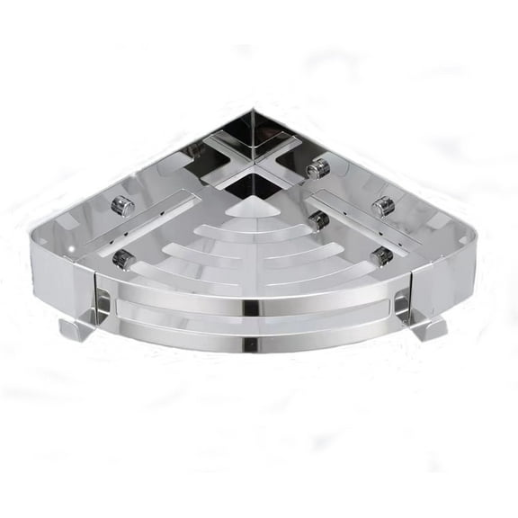 CATPAN Stainless Steel Bathroom Caddy Storage Organizer Wall Mounted Kitchen Corner Shelf