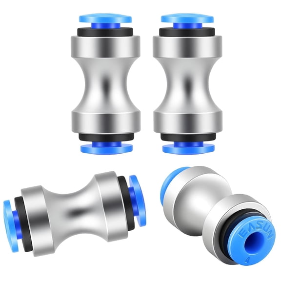 CATPAN Teflon Feed Tube Connector Compatible with Bambu Lab X1/X1C/X1E/P1P/P1S, Bowden Teflon PTFE Tubing Coupler for AMS 3D Ptiner Filament Feeding (4PCS)