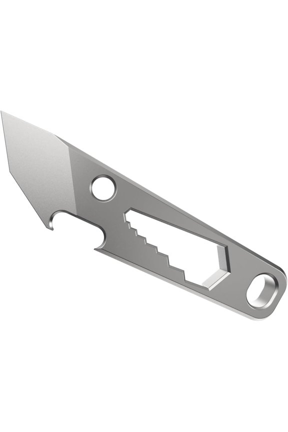 Titanium EDC Pry Bar Multitool, Mini Keychain Prybar, 5-in-1 Pocket Crowbar Tool for Everyday Carry, Pocket Screwdriver, Ruler, Bottle & Box Opener