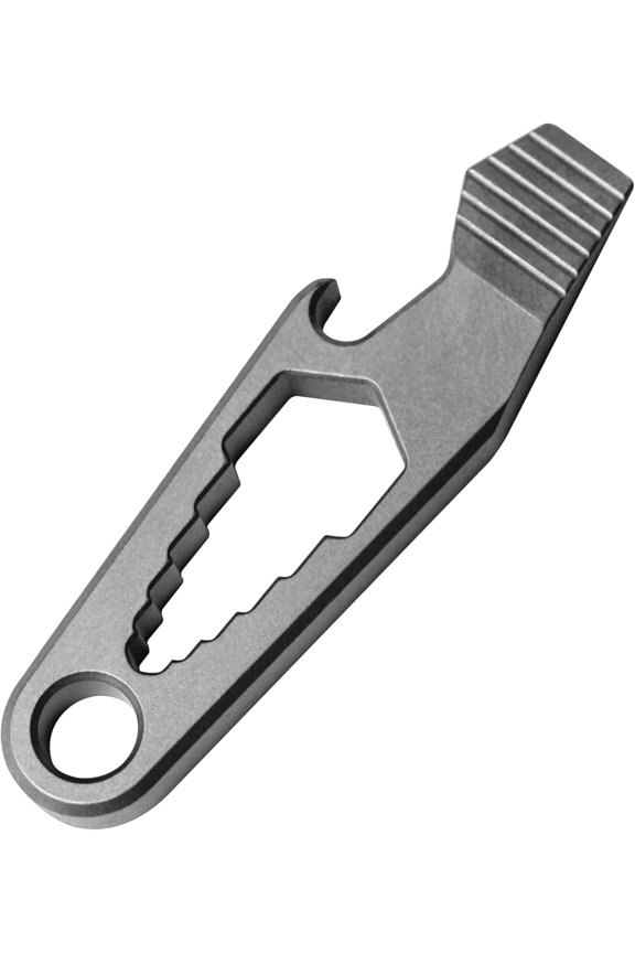 Titanium EDC Pry Bar Multitool, Mini Keychain Prybar Tool with Bottle & Box Opener, 1.77 Small Pocket Crowbar Tool for Everyday Carry
