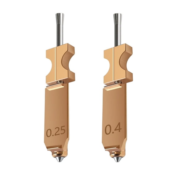 CATPAN Upgraded 2PK 0.4mm 0.25mm Quick Detachable Nozzle Hotend Kit for Flashforge AD5X Nozzle 3D Printer, All Metal High Speed Extruder Print Head Replacement Parts