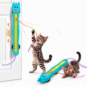 CATPICK Interactive Cat Toy for Indoor Cats, Automatic Door-Mounted 360  Swinging Rope, Adjustable Speeds, Hands-Free Play, Rechargeable, Blue