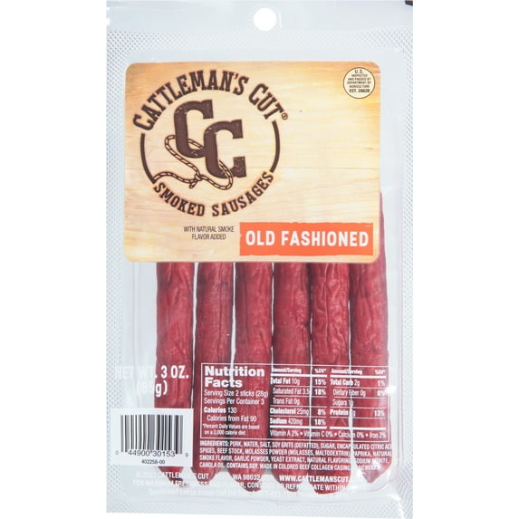 Cattlemans Cut Old Fashioned Smoked Sticks 3oz package