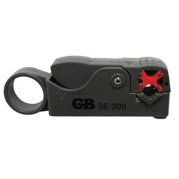 CATV F Coaxial Cable Cutter and Stripper for use on RG-58, RG-59, RG-6 and RG-6 Quad Coaxial Cable, 1/Ea