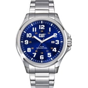 CATWATCHES Operator Stainless Steel Wristwatch, Blue, Silver, PU.141.11.617