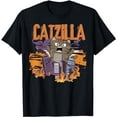 thumbnail image 1 of CATZILLA Joke T-Shirt for Cat Lovers Film Fans T-Shirt, 1 of 3