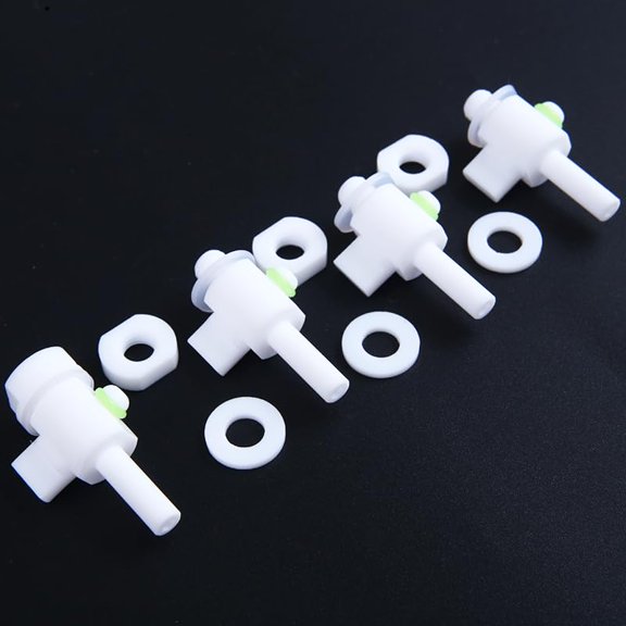 CAULYS PTFE Gas/Liquid Sampling Bag Valve, Lab Research Valve Replacement, Gas/Liquid Collection and Storage Bag Valve - 5Pcs/Set
