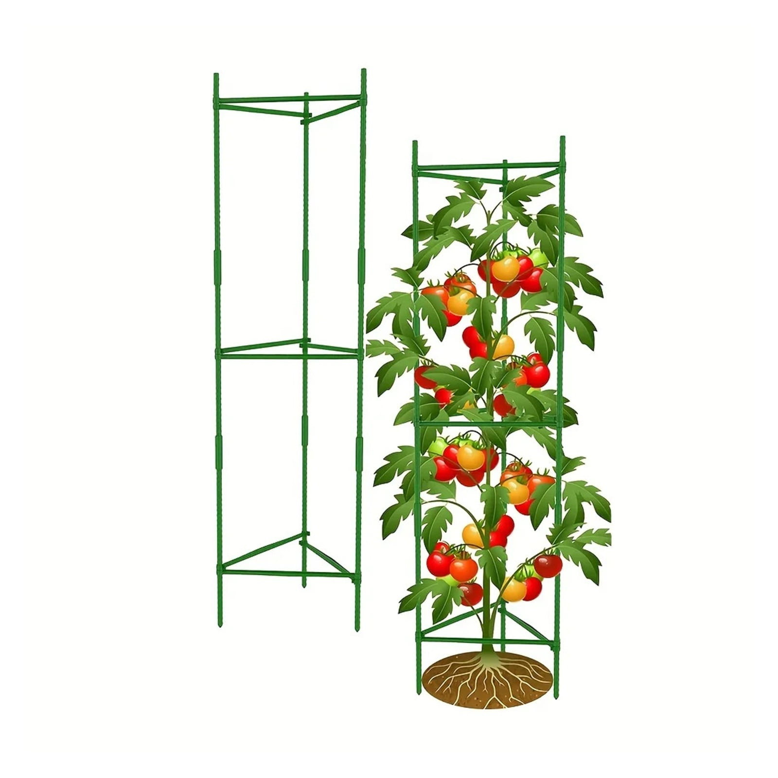1 Pack Tomato Cage 3.9 Feet, Plant Support Cage Assembled Tomato Garden Cages Stakes Vegetable Support Trellis
