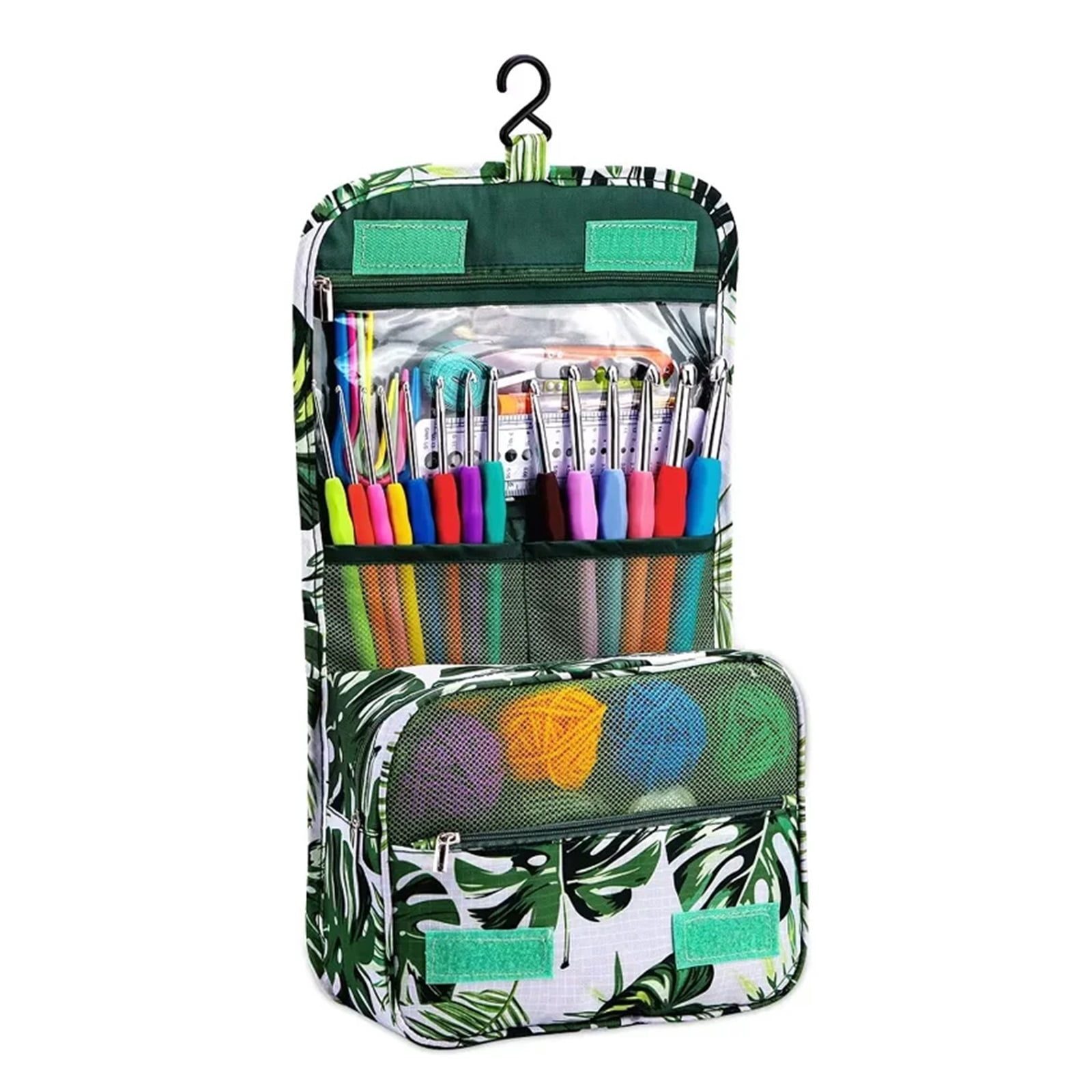 CAURHQSX Zxiixz 122Pcs Crochet Starter Set for Beginner Include Yarn Ergonomic Colorful Aluminum Crochet Hooks Single-Head Iron Needles