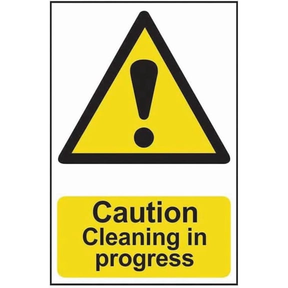 CAUTION CLEANING IN PROGRESS Site Safety Metal Sign 8x12 Inch Notice Danger Warning Caution for Outdoor & Indoor