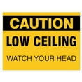 thumbnail image 1 of CAUTION LOW CEILING WATCH YOUR HEAD Sign Workplace Metal Tin Sign 8 x 12 inch for Industrial & Commercial Series, 1 of 4