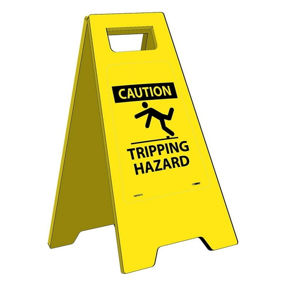 CAUTION TRIPPING HAZARD HEAVY DUTY FLOOR STAND