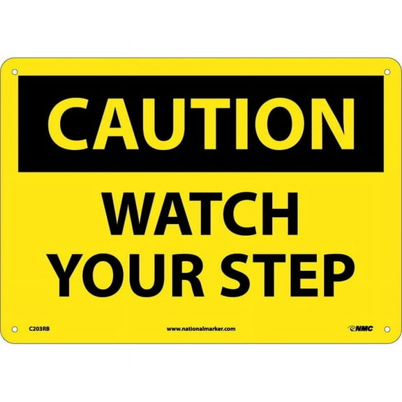 CAUTION WATCH YOUR STEP SIGN