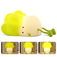 CAUTUM Night Lights LED Tabletop Lamp Nursery Touch Silicone Dimmable Lamp for Kids, USB Powered